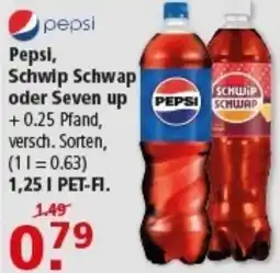 Multi Markt Pepsi, Schwip Schwap oder Seven up Angebot