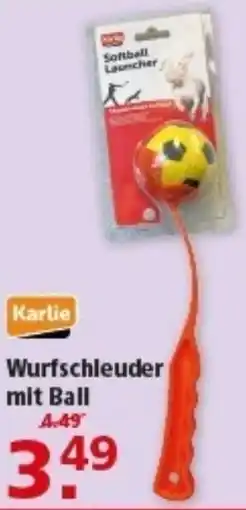 Multi Markt Karlie Wurfschleuder mit Ball Angebot