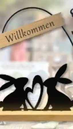 Multi Markt Metall Deko Hasen Angebot