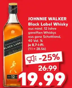 Kaufland JOHNNIE WALKER Black Label Whisky Angebot