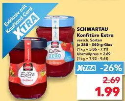 Kaufland SCHWARTAU Konfitüre Extra Angebot