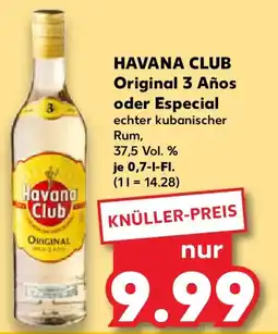 Kaufland HAVANA CLUB Original 3 Años oder Especial Angebot