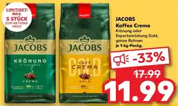 Kaufland JACOBS Kaffee Crema Angebot