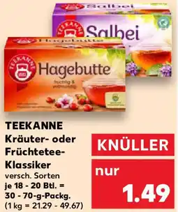 Kaufland TEEKANNE Kräuter- oder Früchtetee Klassiker Angebot
