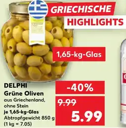 Kaufland DELPHI Grüne Oliven Angebot