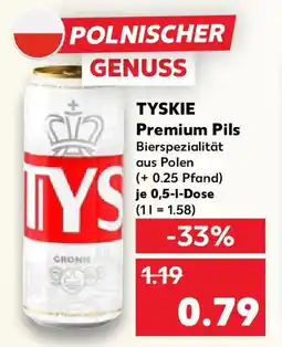Kaufland TYSKIE Premium Pils Angebot
