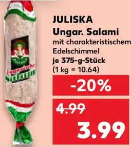 Kaufland JULISKA Ungar. Salami Angebot