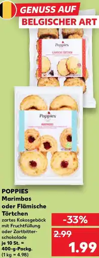 Kaufland POPPIES Marimbas oder Flämische Törtchen Angebot