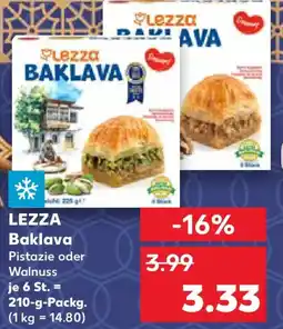 Kaufland LEZZA Baklava Pistazie oder Walnuss Angebot