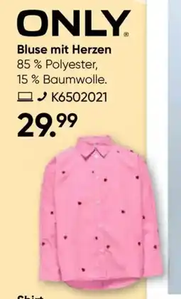 Galeria ONLY Bluse mit Herzen Angebot