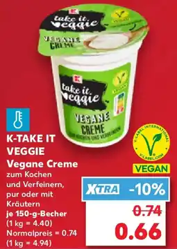 Kaufland K-TAKE IT VEGGIE Vegane Creme Angebot