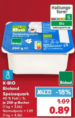 Kaufland K-BIO Bioland Speisequark Angebot