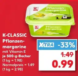 Kaufland K-CLASSIC Pflanzen- margarine Angebot