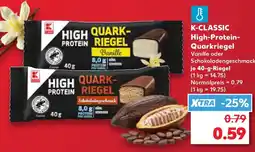 Kaufland K-CLASSIC High-Protein- Quarkriegel Angebot