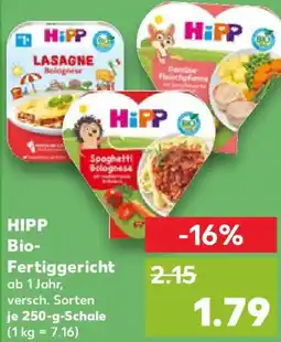 Kaufland HIPP Bio- Fertiggericht Angebot