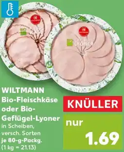 Kaufland WILTMANN Bio-Fleischkäse oder Bio- Geflügel-Lyoner Angebot