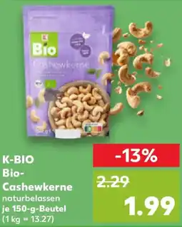 Kaufland K-BIO Bio- Cashewkerne Angebot