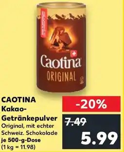 Kaufland CAOTINA Kakao- Getränkepulver Angebot