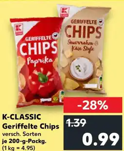 Kaufland K-CLASSIC Geriffelte Chips Angebot