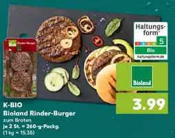 Kaufland K-BIO Bioland Rinder-Burger Angebot