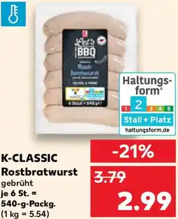 Kaufland K-CLASSIC Rostbratwurst Angebot