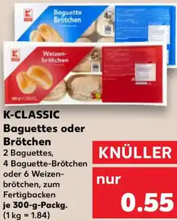 Kaufland K-CLASSIC Baguettes oder Brötchen Angebot