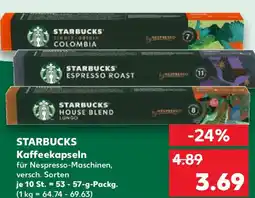 Kaufland STARBUCKS Kaffeekapseln Angebot
