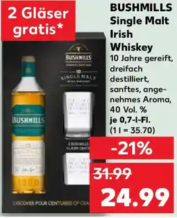 Kaufland BUSHMILLS Single Malt Irish Whiskey Angebot
