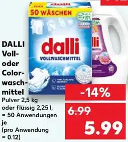 Kaufland DALLI Voll- oder Colorwaschmittel Angebot