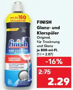Kaufland FINISH Glanz- und Klarspüler Angebot
