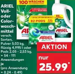 Kaufland ARIEL Voll- oder Colorwasch mittel Angebot