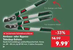 Kaufland Gartenscheren Amboss- oder Bypass- Teleskop-Schere Angebot