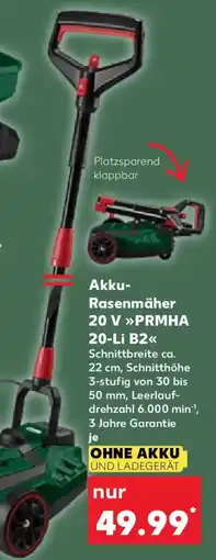 Kaufland PARKSIDE Akku- Rasenmäher 20 V PRMHA 20-Li B2 Angebot