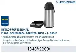 METRO METRO PROFESSIONAL Pump-Isolierkanne, Edelstahl Angebot