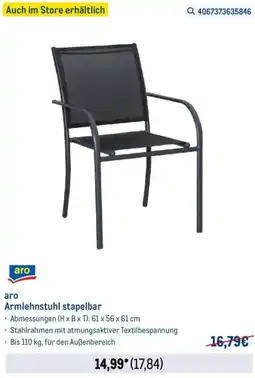 METRO aro Armlehnstuhl stapelbar Angebot