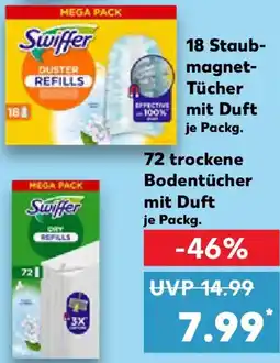 Kaufland Swiffer 18 Staubmagnet Tücher mit Duft Angebot
