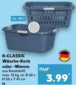 Kaufland K-CLASSIC Wäsche-Korb oder Wanne Angebot