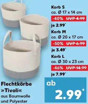Kaufland Flechtkörbe Tivoli Angebot