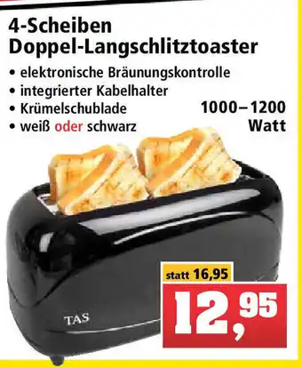 Thomas Philipps 4 Scheiben Doppel Langschlitztoaster Angebot