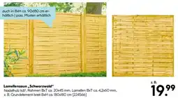 Hellweg Lamellenzaun ,,Schwarzwald" Angebot