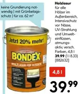 Hellweg BONDEX Holzlasur Angebot
