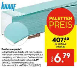 Hellweg KNAUF Feuchtraumplatte Angebot