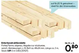 Hellweg Unterkonstruktionslatte Angebot