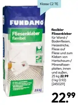 Hellweg FUNDAMO flexibler Fliesenkleber Angebot