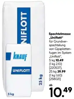 Hellweg KNAUF Spachtelmasse „Uniflott" Angebot