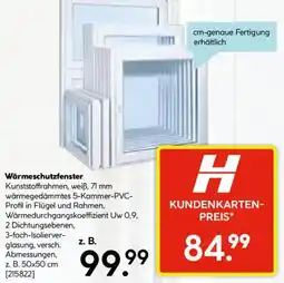 Hellweg Wärmeschutzfenster Angebot