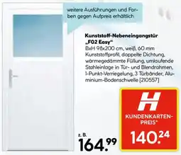 Hellweg Kunststoff-Nebeneingangstür ,,F02 Easy" Angebot