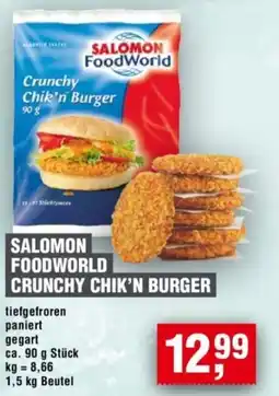 Handelshof SALOMON FOODWORLD CRUNCHY CHIK'N BURGER Angebot