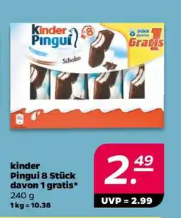 NETTO kinder Pingui 8 Stück davon 1 gratis Angebot