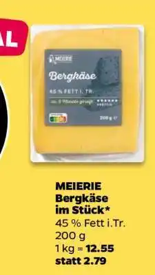 NETTO MEIERIE Bergkäse im Stück Angebot